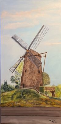 M&uuml;hle in Hiesfeld 40 x 80 cm